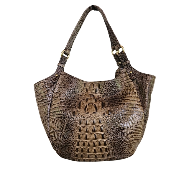 Brahmin Alligator Embossed Jacqueline Hobo Soft Large Bag - Picture 3 of 9